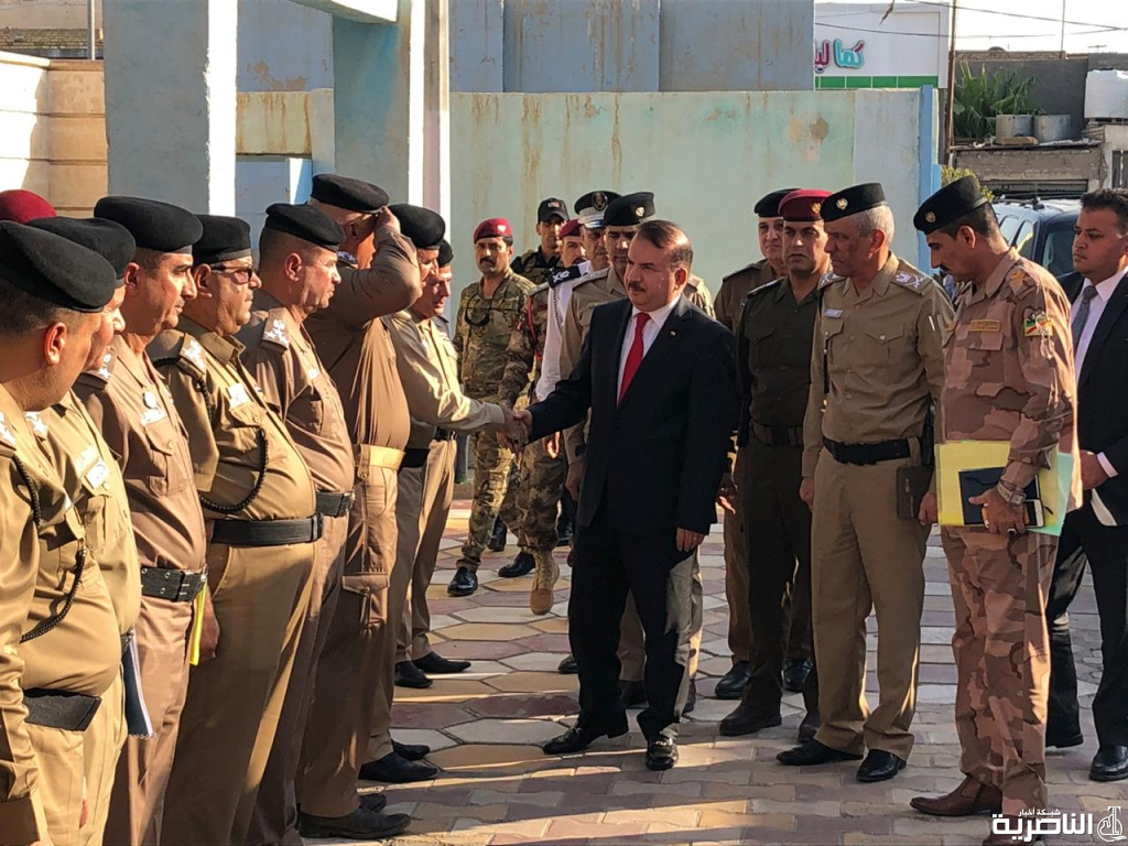 وزير الداخلية يصل قاعدة الامام علي الجوية برفقة عدد من المدراء العامين في الوزارة