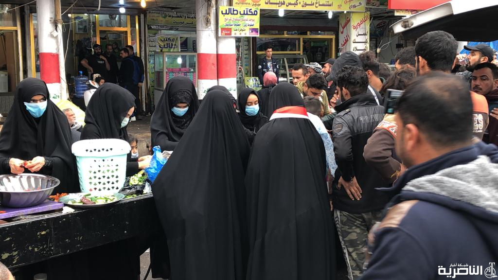 بالصور: مواكب النساء تشارك في ساحة اعتصام الحبوبي