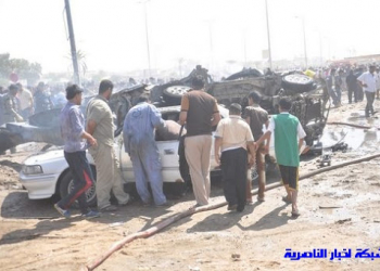 عجلة مفخخة انفجرت في وقت سابق بمدينة الناصرية (من الارشيف). عجلة مفخخة انفجرت في وقت سابق بمدينة الناصرية (من الارشيف).