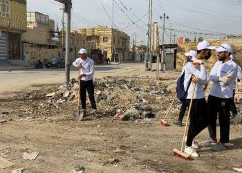 بالصور: حملة تنظيف تطوعية لمناطق خلف السريع 