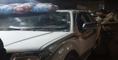 سيارة التي حصل فيها حادث القتل في سوق الشيوخ.