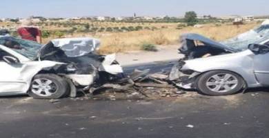 إصابة 4 أشخاص بحادث تصادم ثلاث عجلات شمال الناصرية