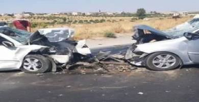 مصرع وإصابة 6 أشخاص بحادث سير شمال الناصرية