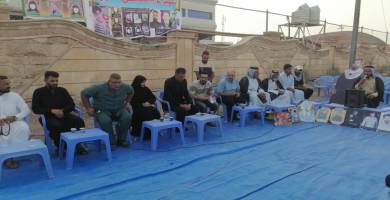 ‏بالصور:  ذوو ضحايا مركز النقاء في الناصرية يحيون الذكرى السنوية الأولى للفاجعة