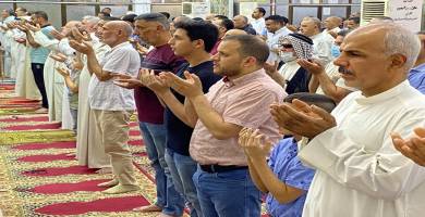 بالصور: صلاة عيد الاضحى المبارك في مدينة الناصرية
