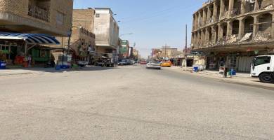 بالصور: شوارع الناصرية شبه خالية بعد توجه الاهالي الى كربلاء لزيارة اربعينية الامام الحسين ع