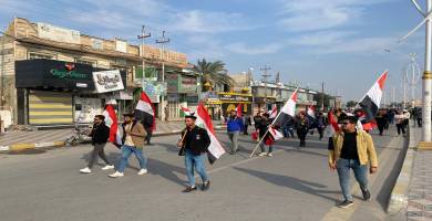 بالصور: الخريجون يحتجون من جديد للمطالبة بالتعيين في الناصرية