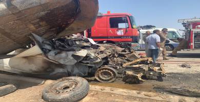 مصرع واصابة شخصين بحادث مروري جنوب الناصرية