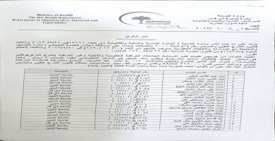  أوامر وجبة من التعيينات الجديدة لاطباء الاسنان في ذي قار