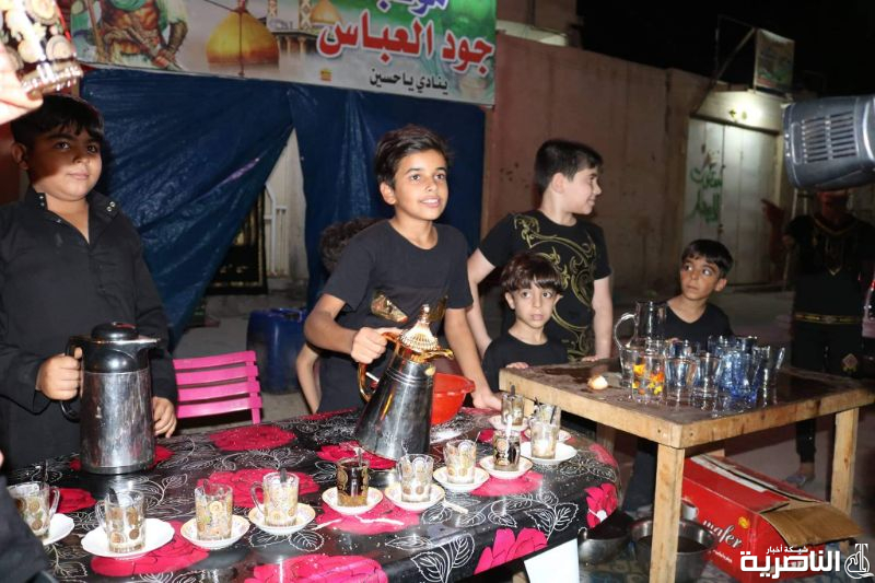 المواكب الحسينية تحيي ذكرى ليلة التاسع من المحرم في سوق الشيوخ