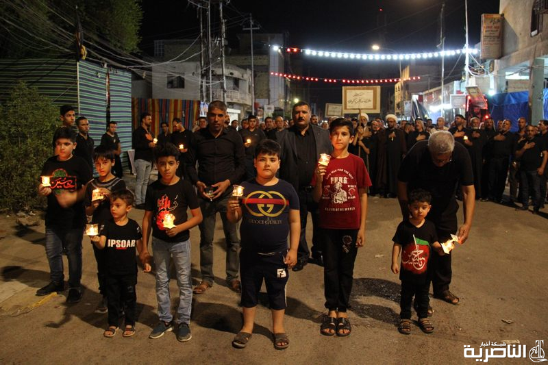  جمعية التضامن الاسلامي تحيي ليلة الحادي عشر من المحرم بمسيرة الشموع