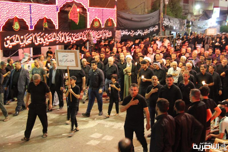  جمعية التضامن الاسلامي تحيي ليلة الحادي عشر من المحرم بمسيرة الشموع