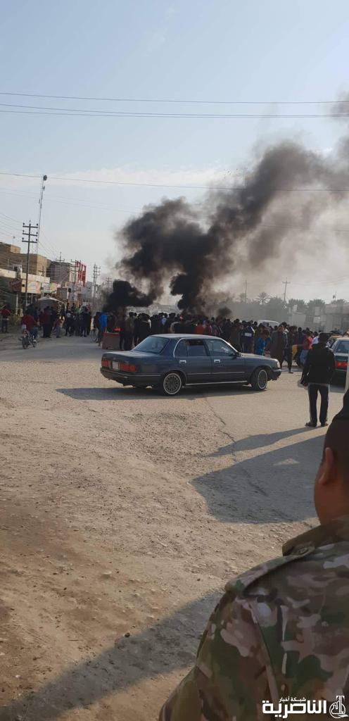 بالصور: تظاهرات مدينة العكيكة جنوبي ذي قار