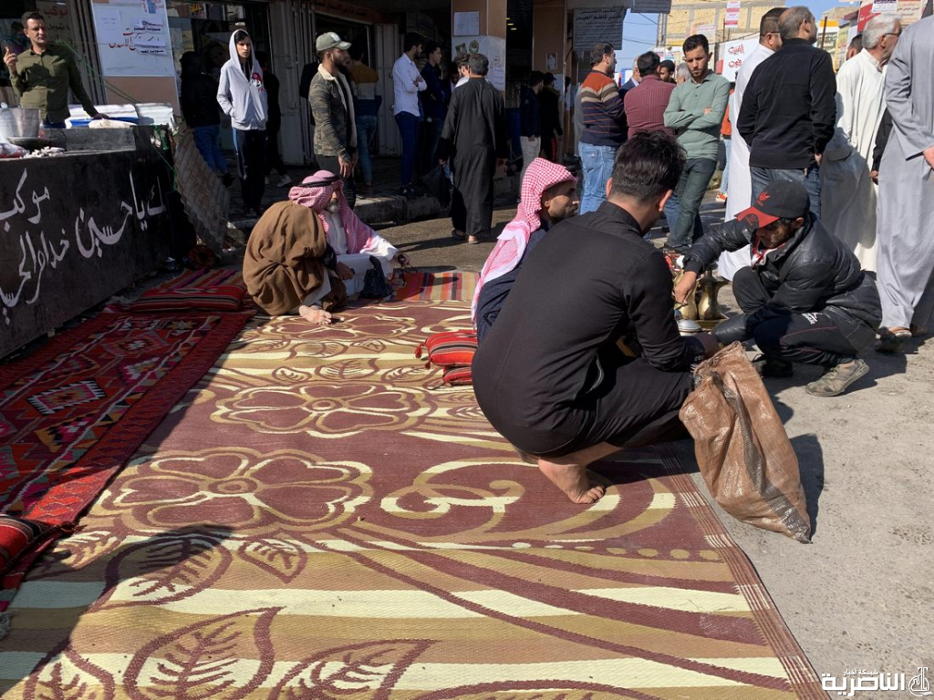 الجلسة العربية حاضرة وسط ساحة الحبوبي في الناصرية