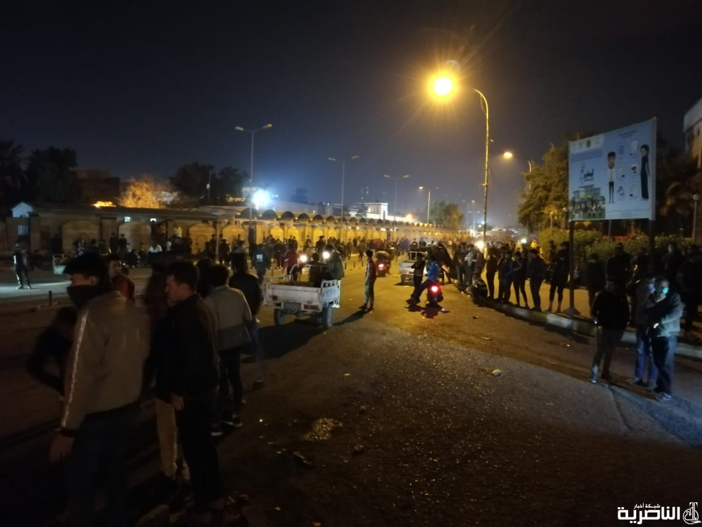 بالصور: تظاهرات تقاطع البهو في الناصرية