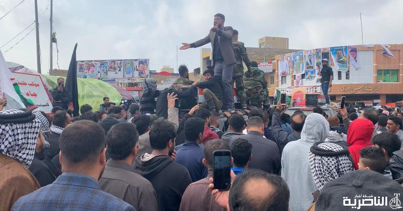 هجوم انتحاري لداعش الارهابي في مدينة سامراء وجميع القتلى والمصابين من اهالي الناصرية بالصور: الناصرية تشيع شهداء سرايا السلام الذين استشهدوا في سامراء