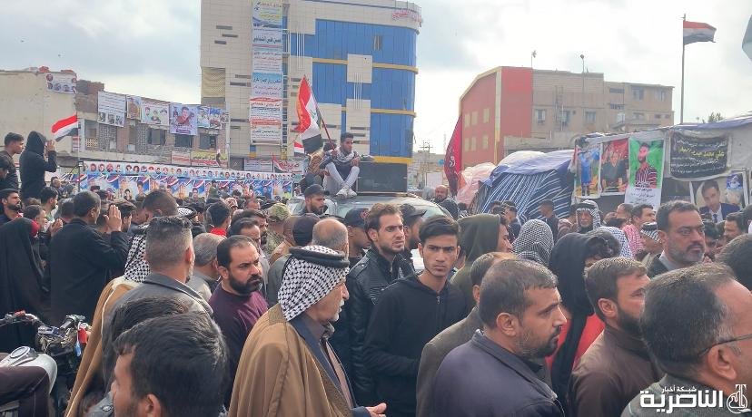 هجوم انتحاري لداعش الارهابي في مدينة سامراء وجميع القتلى والمصابين من اهالي الناصرية بالصور: الناصرية تشيع شهداء سرايا السلام الذين استشهدوا في سامراء