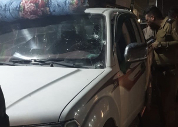 سيارة التي حصل فيها حادث القتل في سوق الشيوخ.