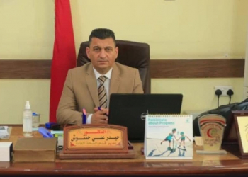 حيدر علي حنتوش مدير قسم الصحة العامة (من الارشيف).