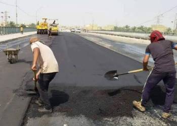 اذاعة الناصرية: المباشرة بالمرحلة الثانية من صيانة مفاصل التمدد في جسر ذي قار الكونكريتي