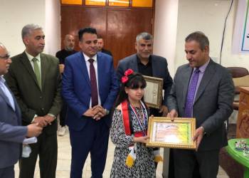 ذي قار تكرم الطلبة المتفوقين بالمسابقة الاوربية للحساب الذهني