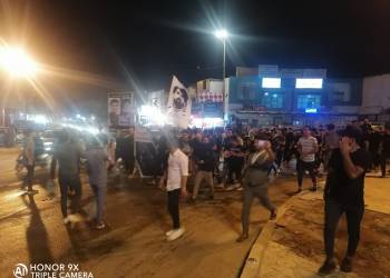 بالصور: محتجو الناصرية يستذكرون مجزرة الزيتون بتظاهرة مسائية 