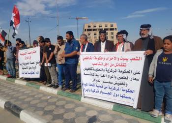 تظاهرات في ذي قار احتجاجاً على إرتفاع اسعار المواد الغذائية