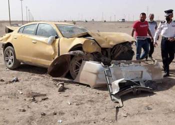 مصرع وإصابة شخصين من  عائلة واحدة بحادث سير شرق الناصرية 