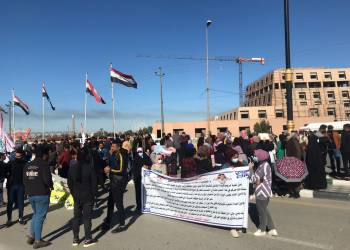 بالصور: الخريجون يجددون تظاهراتهم اليوم في الناصرية
