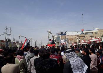 تظاهرات في سوق الشيوخ إحتجاجاً على إرتفاع اسعار المواد الغذائية