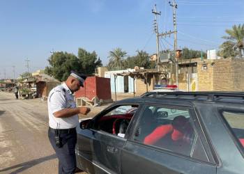 بالصور: تنفيذ ممارسة مرورية لمحاسبة المخالفين في اقضية ونواحي ذي قار