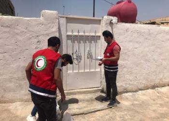 بالصور: الهلال الأحمر في ذي قار توزع اكثر من 1800 سلة غذائية خلال شهر رمضان