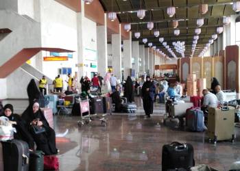 ‏بالصور: وصول 4 قوافل من حجاج ذي قار الى مطار البصرة الدولي استعداد للسفر الى المدينة المنورة 