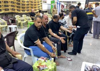 بالصور: جمعية التضامن الاسلامي تنظِّم حملة للتبرع بالدم في الناصرية