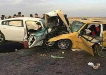 مصرع تسعة افراد وحالة خطرة في حادث مروع شمال الناصرية