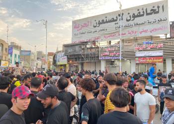 ‏بالصور: العشرات يتظاهرون وسط الناصرية مطالبين الكشف عن مصير سجاد العراقي‏