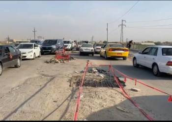 إكمال صيانة الطارئة لجسر الهولندي في الناصرية