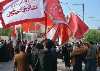بالصور: تجدد التظاهرات في ناحية العكيكة للمطالبة بتحسين الخدمات وإقالة مدير الناحية