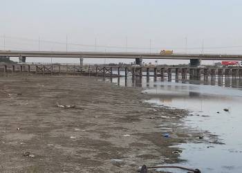 بالصور: إنخفاض مخيف  بمناسيب نهر الفرات في الناصرية 