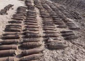 العثور على مخلفات حربية اثناء اعمال حفريات شرق الناصرية
