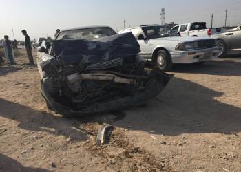إصابة شخصين واحتراق عجلة بحادث تصادم جنوب الناصرية