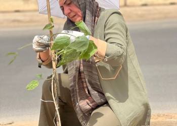 مبادرة تقودها ناشطة كركوكية شكوفة تواجه التهديد المناخي بالتشجير التطوعي