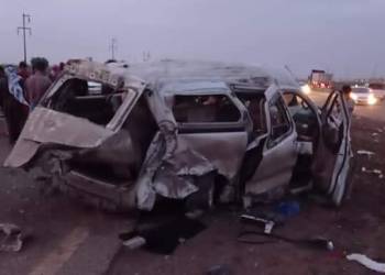 مصرع واصابة 7 أشخاص بحادث سير شرق الناصرية 