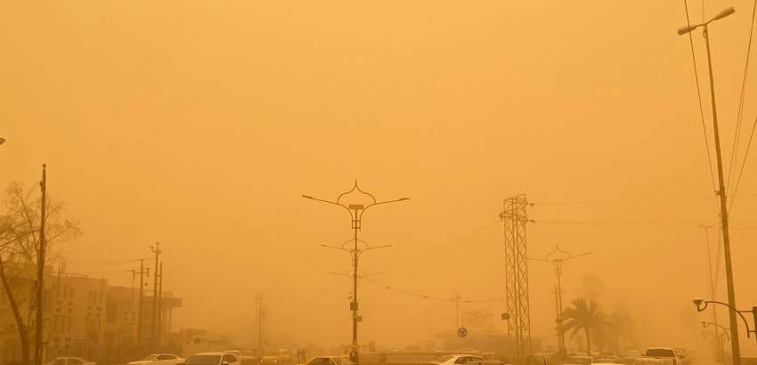 دفاع مدني ذي قار تطلق تحذيرات لمواطني المحافظة بسبب العاصفة الترابية