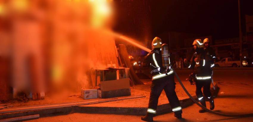 اصابة فتاة باحتراق منزل في قضاء الجبايش